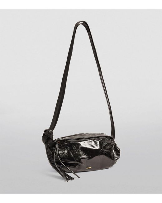 Jil Sander Black Small Drawstring Detail Shoulder Bag