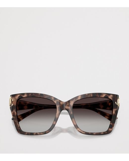 Jimmy Choo Brown Acetate Jc5012 Square Sunglasses for men