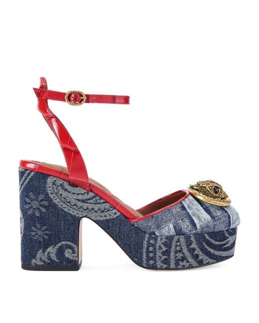 Kurt Geiger Blue Platform Shoes