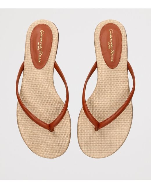 Gianvito Rossi Brown Leather Calypso Sandals