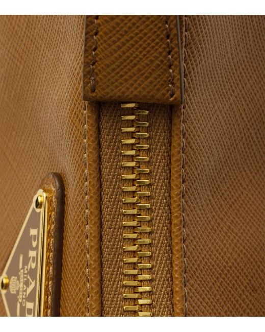 Prada Brown Mini Saffiano Leather Re-Edition Bag