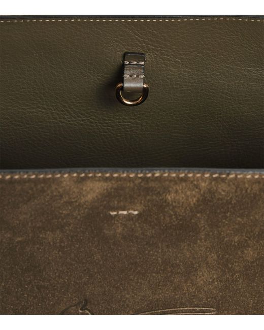 Etro Brown Medium Suede Libra Shoulder Bag