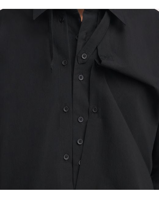 Craig Green Black Cotton Panelled Shirt for men