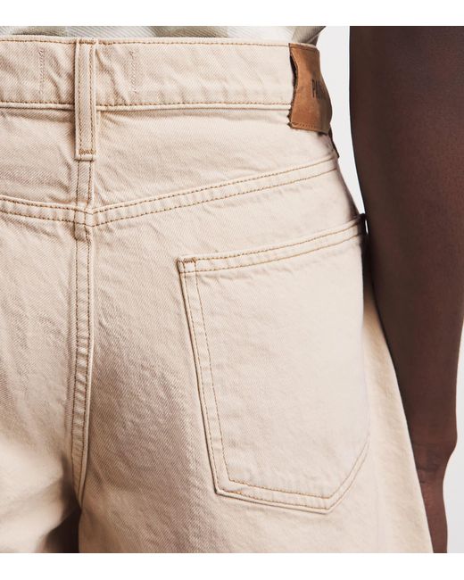 PAIGE Natural Denim Bermuda Shorts for men