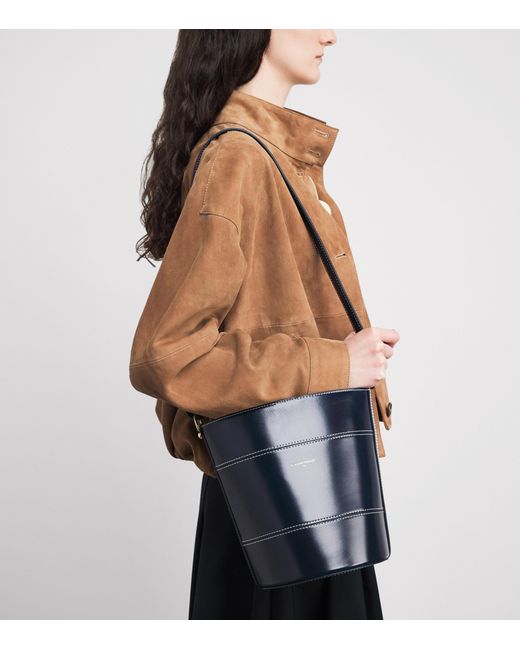 Claudie Pierlot Blue Calfskin Bucket Bag