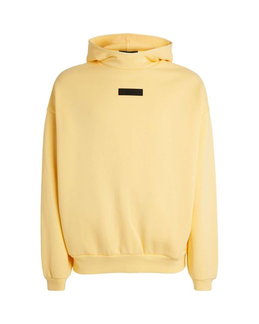 Fear Of God Yellow Logo-patch Hoodie for men
