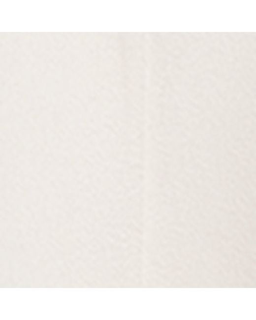 Colombo White Cashmere Fringe-Trim Hooded Cape