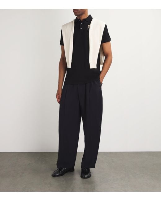 Ralph Lauren Black Polo Bear Polo Shirt for men