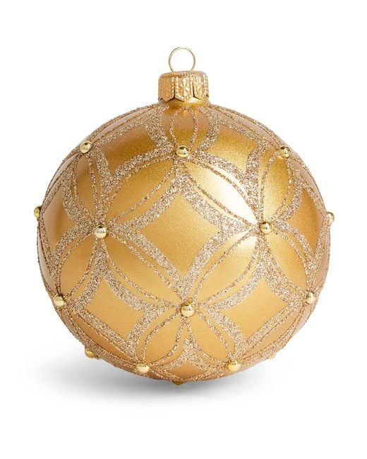 Harrods Metallic Shimmer-Effect Glitter Bauble