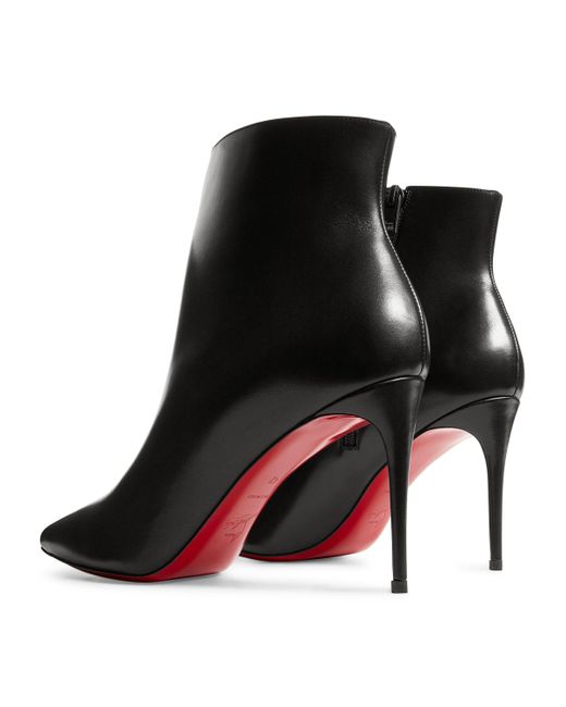 Christian Louboutin Black So Kate Leather Ankle Boots 85