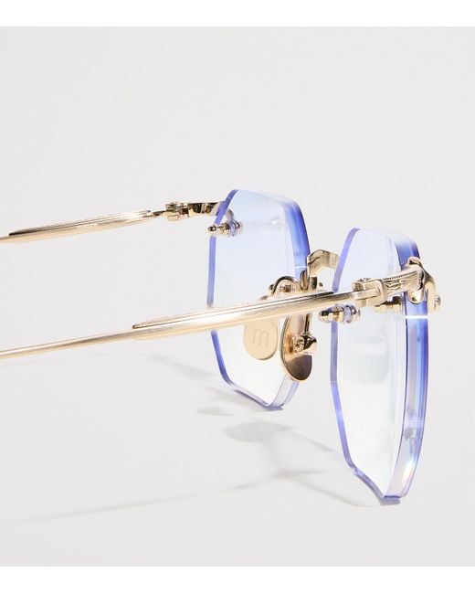 Matsuda Metallic Titanium M3086 Octagonal Sunglasses for men