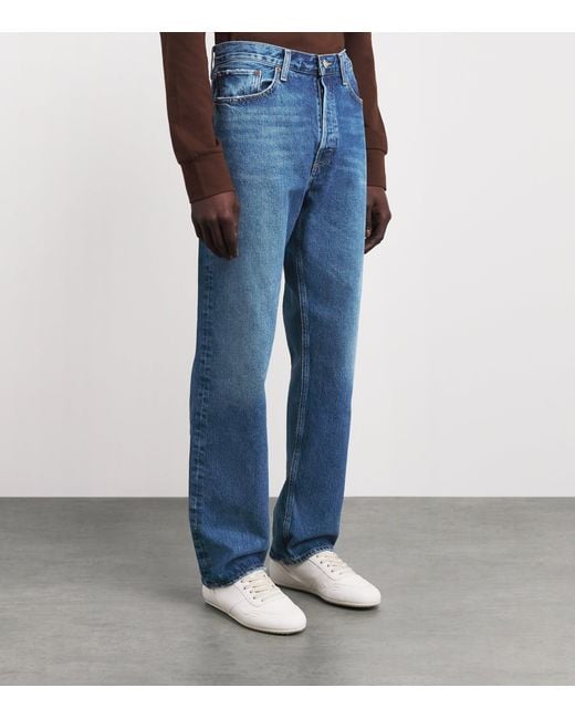 Agolde Blue 90's Straight Jeans for men