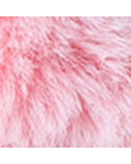 Kurt Geiger Pink Faux Fur Bow Sandals