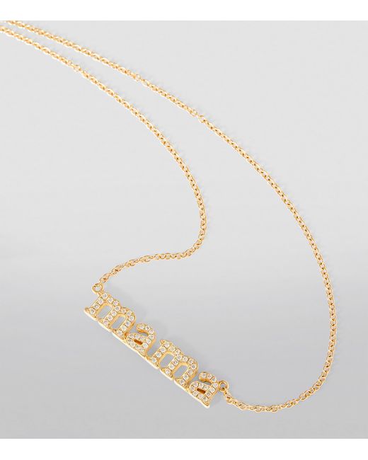 Jennifer Meyer Metallic And Diamond Mama Necklace