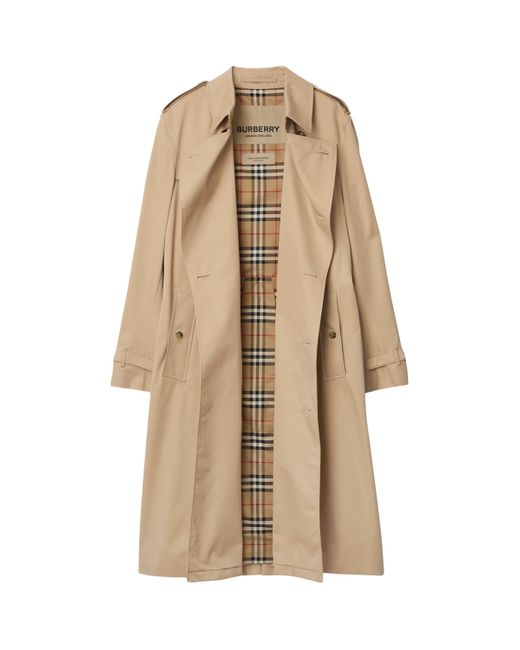Burberry Natural Long Kensington Heritage Trench Coat for men