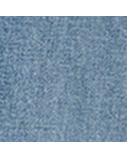 Valentino Blue Straight Embroidered-Detail Jeans