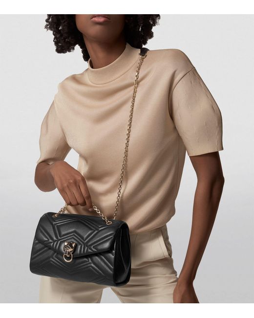 Cartier Black Leather Quilted Panthère De Shoulder Bag