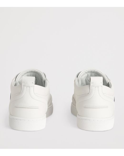 Christian Louboutin White Retero Leather Low-Top Sneakers for men