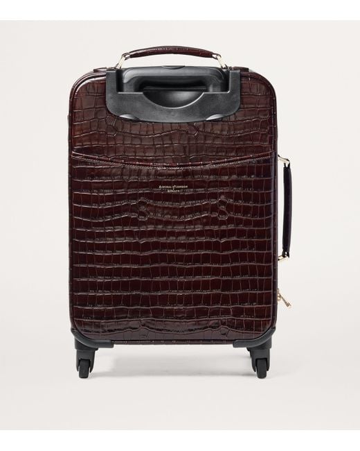 Aspinal Purple Connaught Cabin Suitcase