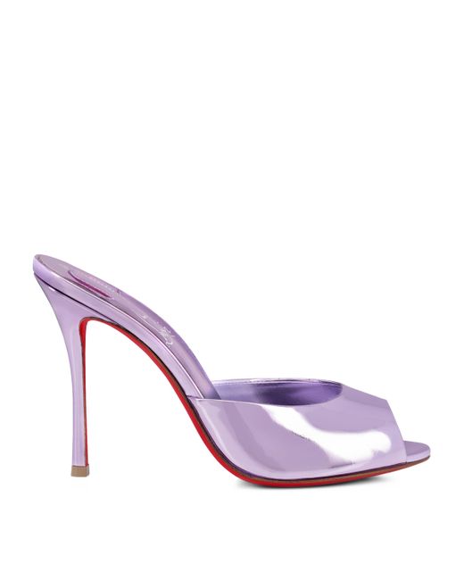 Christian Louboutin Purple Me Dolly Leather Mules 100