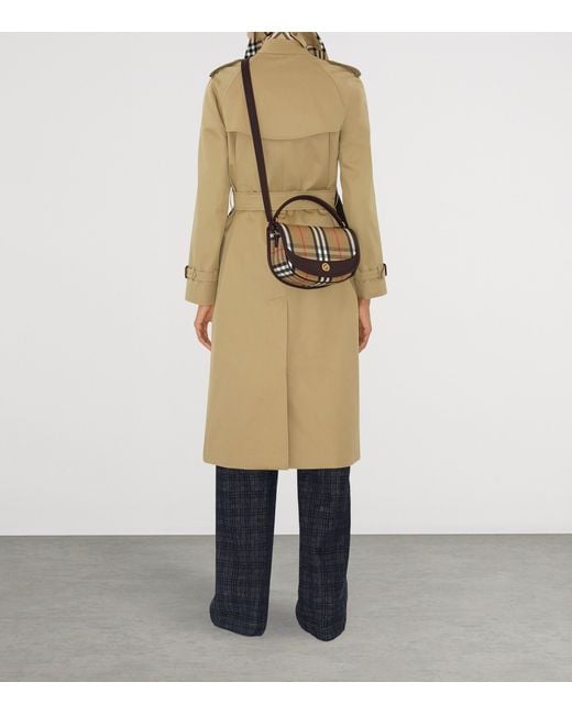 Burberry Metallic Canvas Highlands Cross-Body Bag