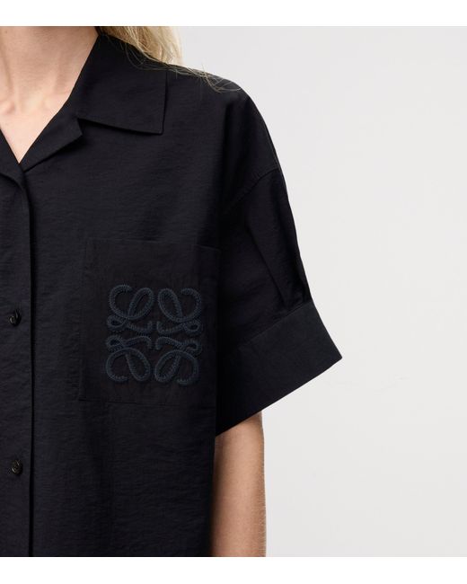 Loewe Blue X Paula's Ibiza Anagram Short-Sleeve Shirt