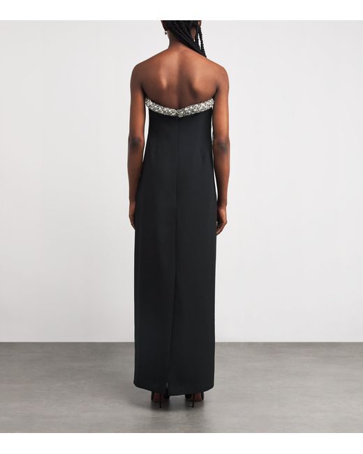Jonathan Simkhai Women's Black Embellished Riona Maxi Dress -  coffeafoods.com