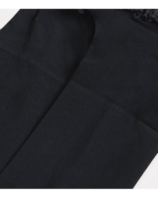 Falke Black Stay Up Invisible Deluxe 8 Tights