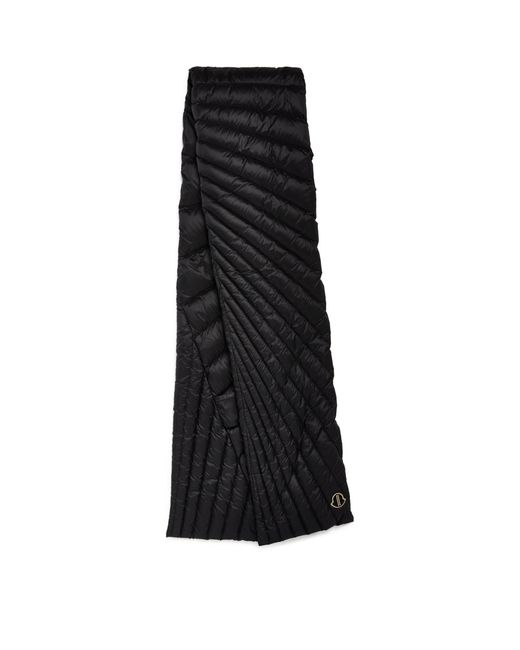 Rick Owens Black X Moncler Down-padded Radiance Scarf for men