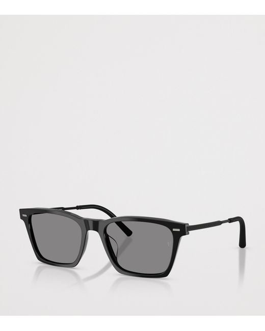 Oliver Peoples Gray R-19 Pillow Sunglasses