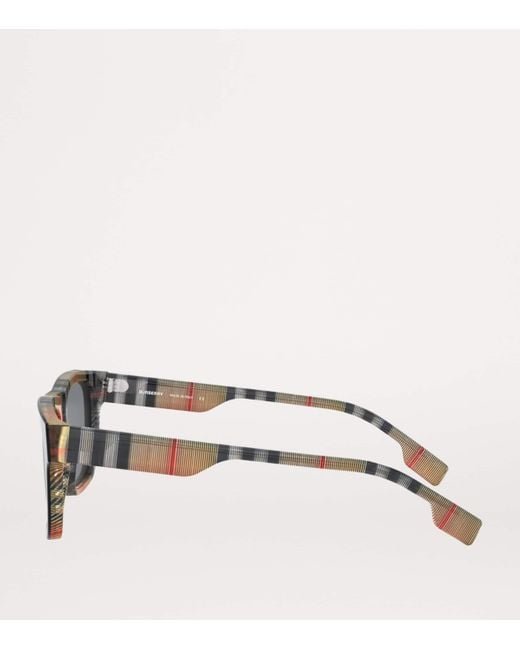 Burberry Black Acetate Square Sunglasses for men