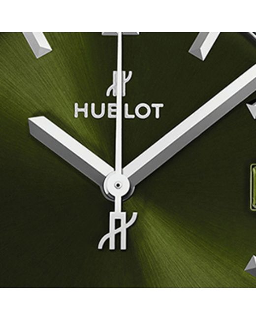 Hublot Gray Titanium And Diamond Classic Fusion Watch 33mm