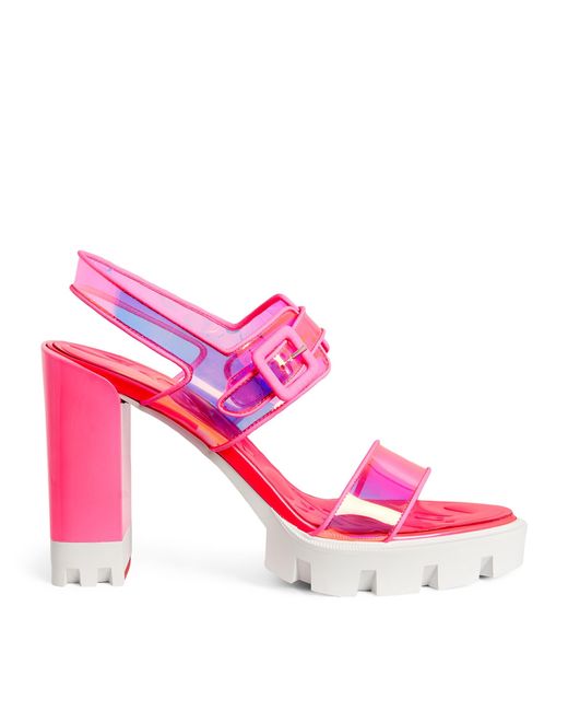 Christian Louboutin Loubi Duniss Sandals 100 in Pink | Lyst