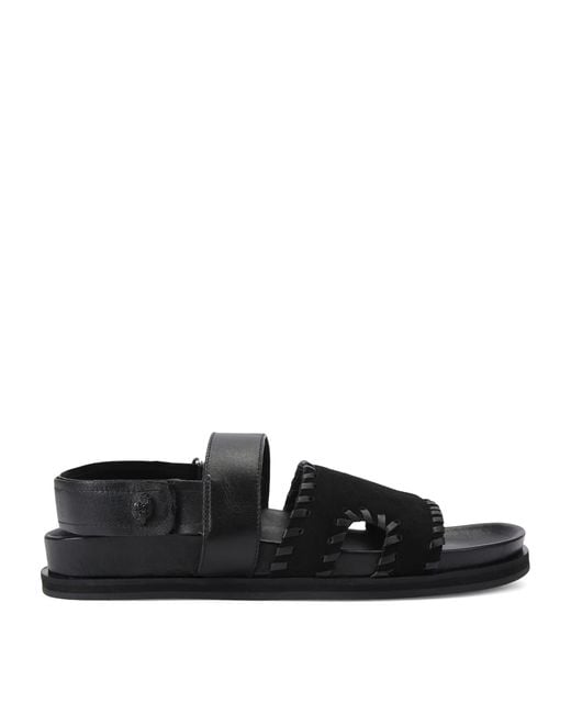 Kurt Geiger Black Suede Baker Sandals for men