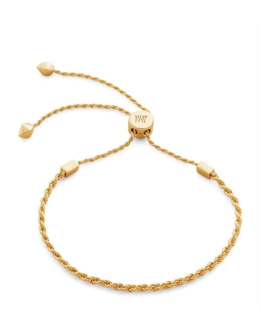 Monica Vinader Metallic Vermeil Corda Chain Friendship Bracelet