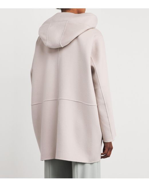 Iris Von Arnim Pink Wool-Cashmere Dance Slim Hoodie