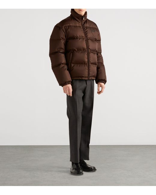 Prada Brown Cacao-Coloured Down Jacket for men
