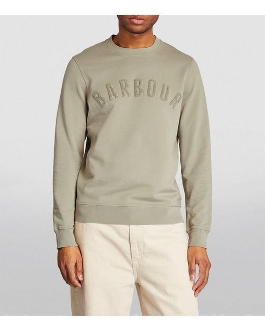 Barbour Prep Logo Sweatshirt in Grey for Men Lyst UK