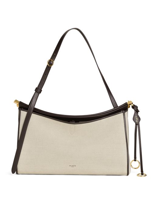 Alaïa Metallic Leather Le Click Pocket 35 Shoulder Bag
