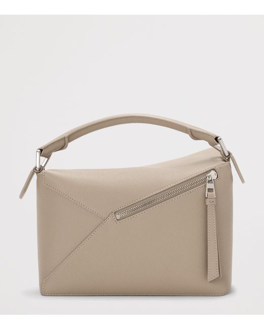 Loewe Metallic Small Leather Puzzle Edge Top-Handle Bag