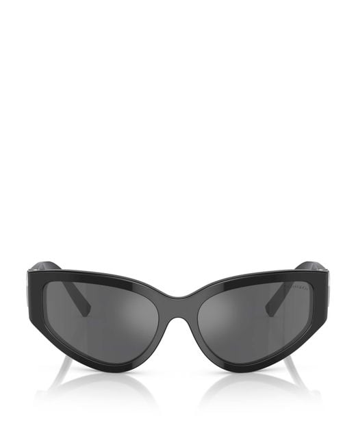 Tiffany & Co Gray Acetate Tf4217 Irregular Sunglasses
