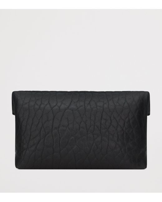 Saint Laurent Black Monogram Crocodile Effect Envelope Card Holder for men