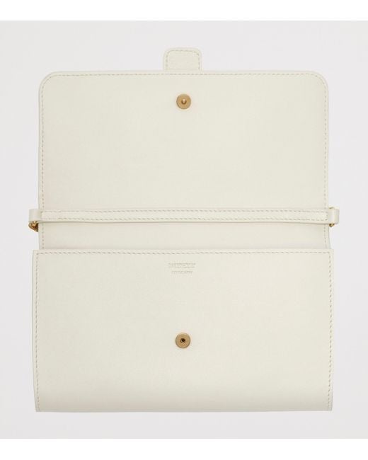 Burberry Natural Leather Rider Chain Wallet