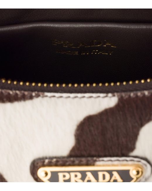 Prada Metallic Mini Leather Arqué Shoulder Bag