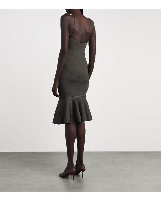 Jacquemus Natural Knitted Pina Midi Dress