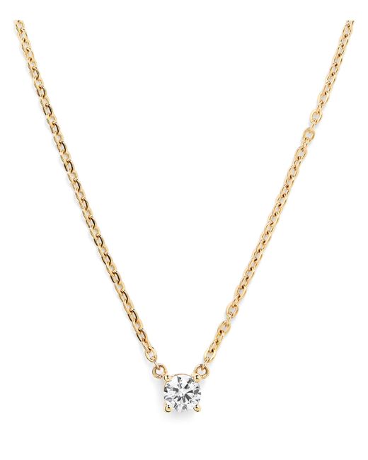 Harrods Metallic And Diamond Pendant Necklace