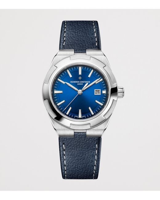 Vacheron Constantin Blue Stainless Steel Overseas Self-Winding Watch