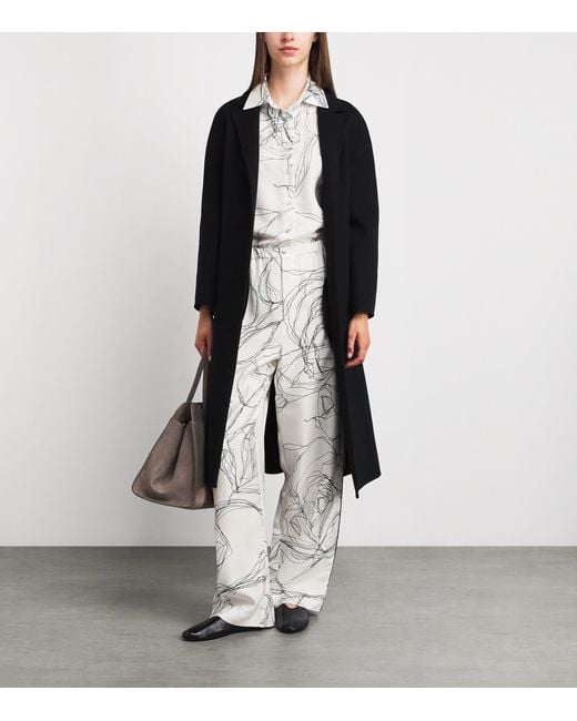Fabiana Filippi White Silk Twill Printed Shirt
