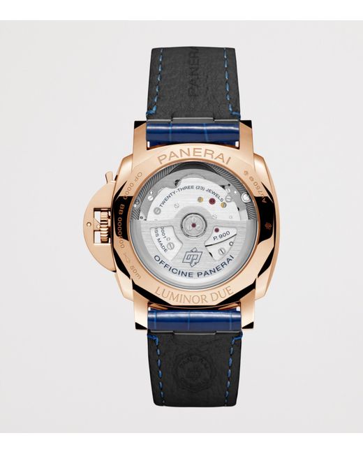 Panerai Blue Goldtech Luminor Due Luna Madreperla Watch