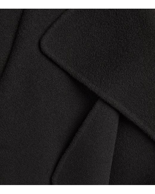 Sportmax Black Fiore Trench Coat
